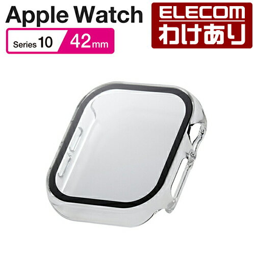 【訳あり】エレコム Apple Watch 42mm 用 フルカバーケース プレミアムガラス ゴリラ 高透明 AppleWatch 42 フルカバー ケース カバー クリア ELECOM AW-24BFCGOCR 【税込3300円以上で送料無料】[訳あり][ELECOM：エレコムわけありショップ][直営]