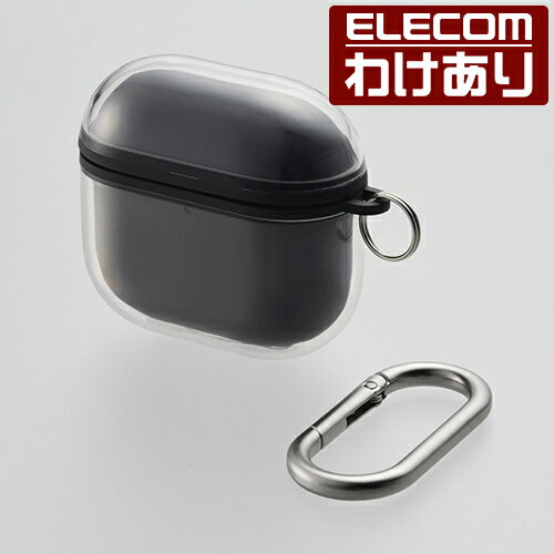 【訳あり】エレコム AirPods 第4世代 用 MUBRAIN ソフトケース エアバッグ エアポッズ ソフト ケース カバー ブラック ELECOM AVA-AP06AIR2BK 【税込3300円以上で送料無料】[訳あり][ELECOM：エレコムわけありショップ][直営]