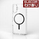 【訳あり】エレコム iPhone16 用 ハイブリッドケース MAGKEEP 2眼 6.1 スマホ ハイブリッド ケース カバー ブラック PM-A24AMAG...