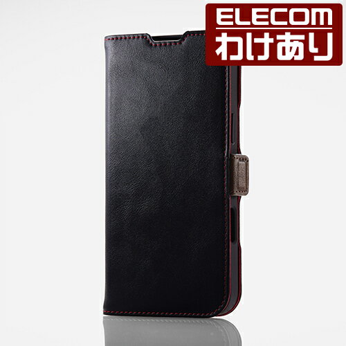 【訳あり】エレコム iPhone16 Pro MAX 用 ソフトレザーケース 磁石付 耐衝撃 ステッチ 3眼 6.9 スマホ ソフトレザー ケース カバー ブラック PM-A24DPLFYBK 【税込3300円以上で送料無料】[訳あり][ELECOM：エレコムわけありショップ][直営]
