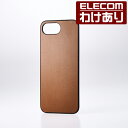 【訳あり】エレコム iPhone 16e 用 ドレスアップバックパネル ソフトレザー iPhone16e ケース カバー ブラウン PM-A25SMPPLBR ...