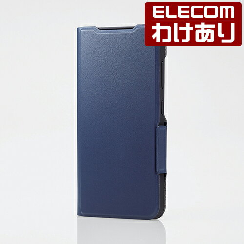 【訳あり】エレコム Galaxy S24 用 ソフトレザーケース 薄型 磁石付 Galaxy S24 SC-51E ケース カバー 手帳型 UltraSlim 薄型 ネイビー PM-G241PLFUNV 【税込3300円以上で送料無料】[訳あり][ELECOM：エレコムわけありショップ][直営]