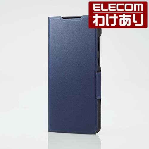 【訳あり】エレコム Galaxy A55 5G 用 ソフトレザーケース 薄型 磁石付 SC-53E ソフトレザー ケース カバー 手帳型 UltraSlim ネイビー PM-G243PLFUNV 【税込3300円以上で送料無料】[訳あり][ELECOM：エレコムわけありショップ][直営]