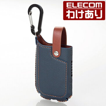 【送料無料】【訳あり】エレコム IQOS用 アイコス ケース ロック機能付きソフトレザーカバー カラビナ付 ブラック ET-IQLC2BK