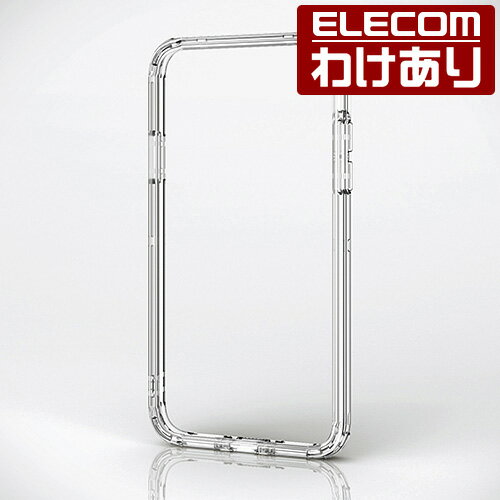 iPhone XS バンパー 耐衝撃 TRANTECT クリア スマホケース iphoneケース：PM-A18BHVBCR【税込3300円以上で送料無料】[訳あり][ELECOM：エレコムわけありショップ][直営]