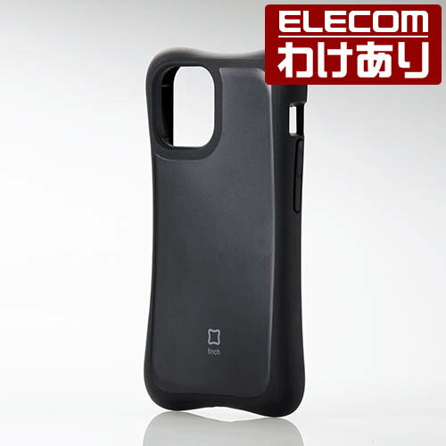 エレコム iPhone 12 mini 用 ハイブリッド ケース finch ぴったりホールド アイフォン 12 ミニ 新型 iPhone12 mini iPhone 2020 5.4 インチ ハイブリッド ケース カバー ブラック：PM-A20AHVHH3BK【税込3300円以上で送料無料】[訳あり][エレコムわけありショップ][直営]