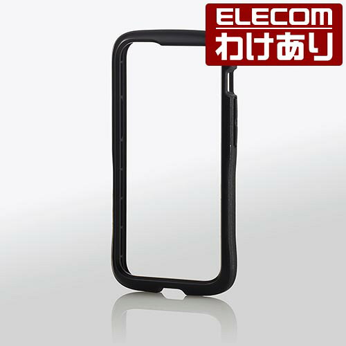 エレコム iPhone 12 mini 用 ハイブリッド ケース TOUGH SLIM LITE バンパー iPhone12 mini ハイブリッドバンパーケース カバー タフスリム ライト ブラック：PM-A20ATSLBBK【税込3300円以上で送料無料】[訳あり][エレコムわけありショップ][直営]