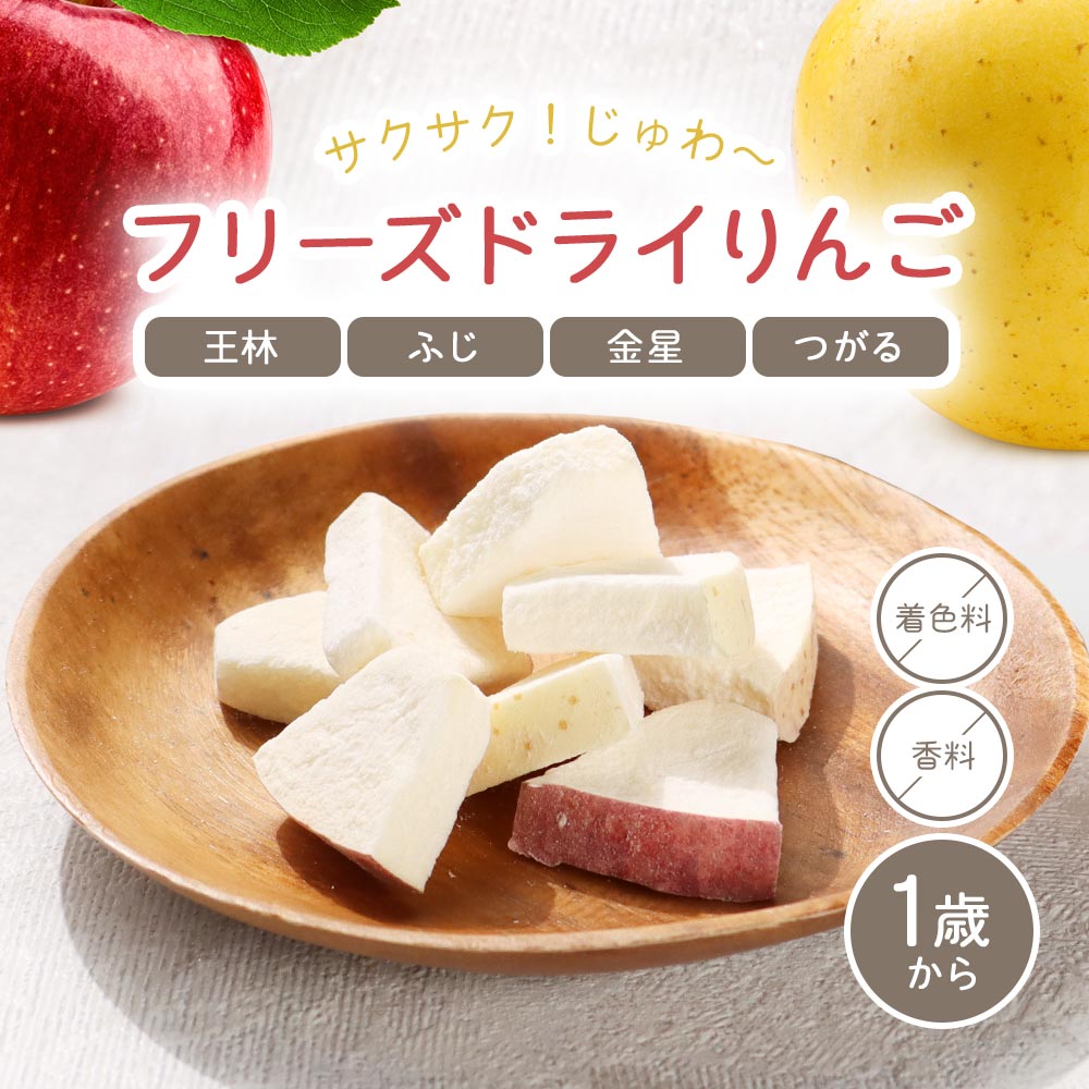 ＼クーポン配布／りんご 乾燥 おててりんご otete ringo 20個入(4種×5個) 送料無料 リンゴ フリーズドライ 赤ちゃん 離乳食 フルーツ 子供 個包装 おやつ お菓子 栄養 食物繊維 ビタミン 食べやすい 小さい青森産 日本製 健康 スナック 2