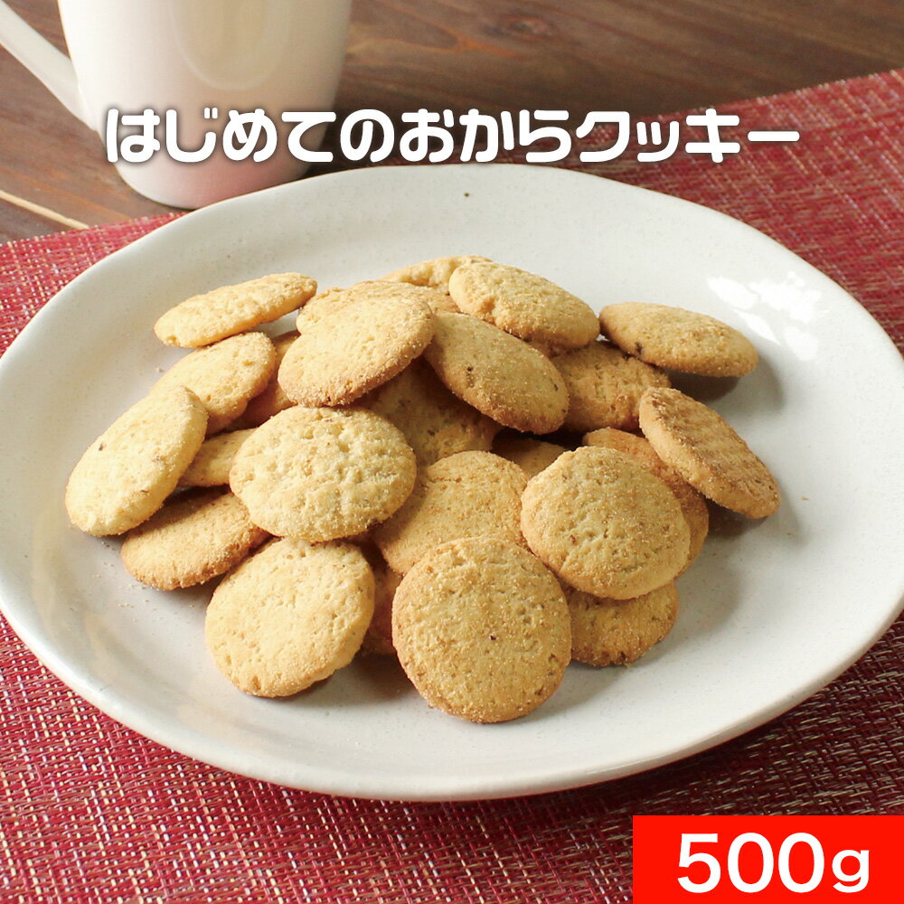 はじめてのおからクッキー 500g 訳あり スイーツ 送料無料 おからクッキー 訳ありスイーツ クッキー ダイエット お菓子 ダイエット食品 置き換え ダイエットスイーツ お試し ワケあり わけあり