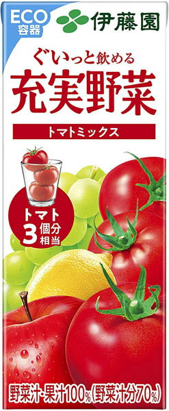 72本 伊藤園充実野菜トマトミックス200ml賞味期限2021.04.29 賞味期限間近