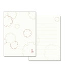 和詩倶楽部 ふたこと箋 雪輪(便箋9枚+封筒3枚セット) (LS-008) 和紙の横書きミニレターセット