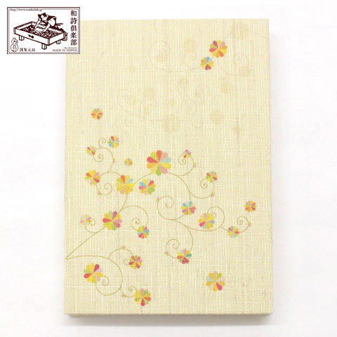 【御朱印帳】彩り菊蔓 (GO-010)　和詩倶楽部　Goshuin book / Washi club