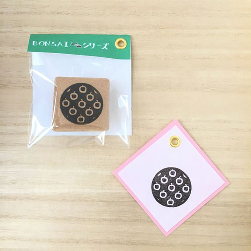 BONSAIはんこ 姫りんご(文字なし) 消しゴムはんこ ただのやまもと Bonsai hanko stamp BONSAIはんこ 姫りんご(文字なし) 消しゴムはんこ ただのやまもと Bonsai hanko stamp
