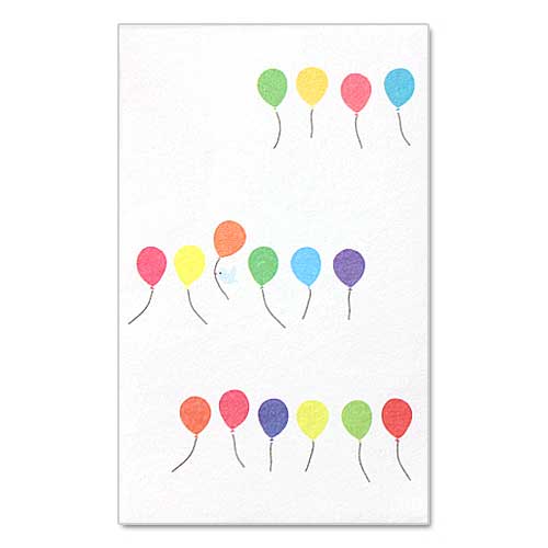 和詩倶楽部　オリジナルぽち袋　いろ風船　3枚入 (PB-110)　お年玉袋　心づけ　※在庫限り