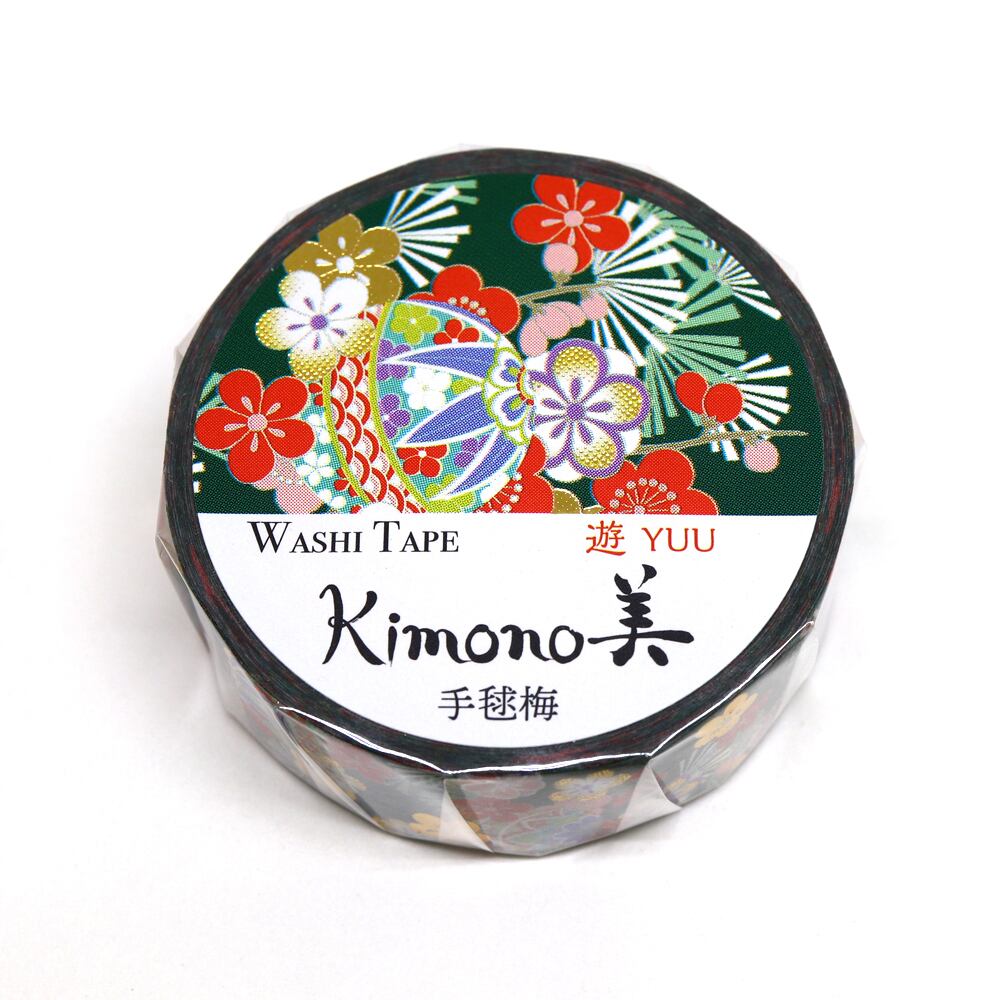 SAIEN カミイソ産商 マスキングテープ 手毬梅 15mm 7m巻 遊YUU レトロモダン 金箔...