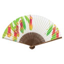 和詩倶楽部 進撃扇 靫葛 ウツボカズラ 和紙の扇子 七寸五分 約23cm 少し大きめ 男性用の定番サイズ メンズ 和柄 手張り製 国産扇骨35本 日本製