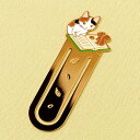 ブックマーカー（しおり）　読書11　りす (BM-11)　ポタリングキャット　Cat bookmark, Pottering cat