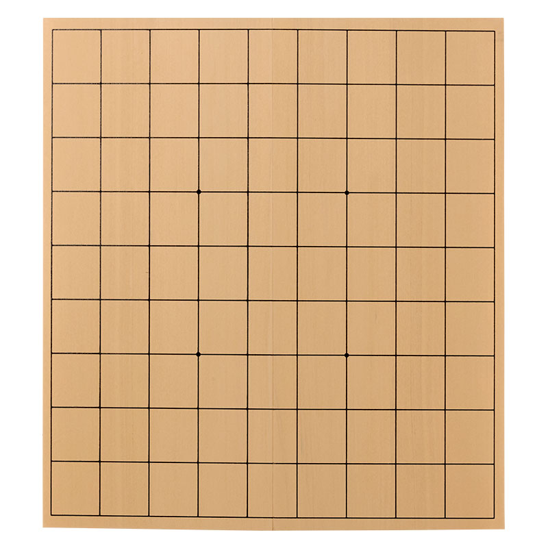 木製将棋盤　折盤　Folding shogi board