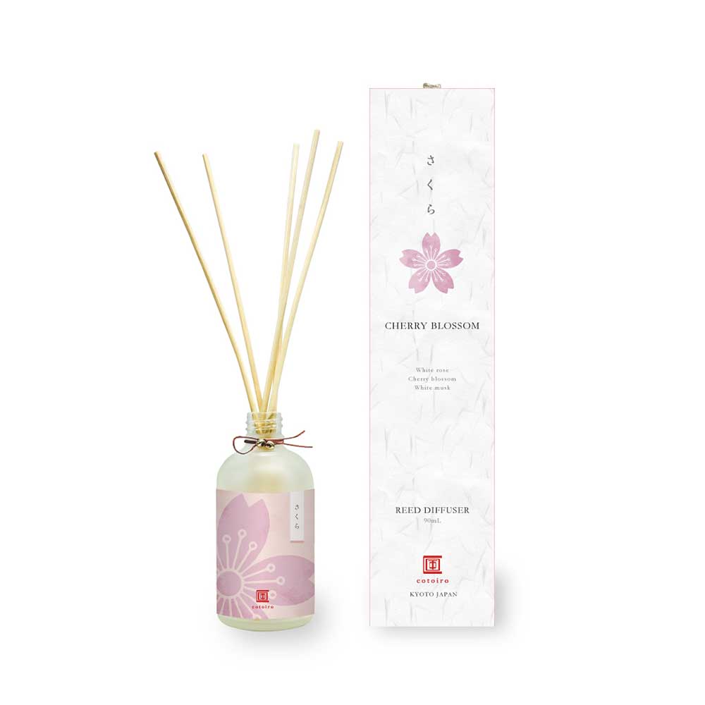 cotoiro　四季のリードディフューザー　さくら　和の香り　ポップな和柄　芳香期間1ヶ月-1ヶ月半　リビング　玄関　寝室　トイレ　ART LAB. コトイロ　香る都　京都