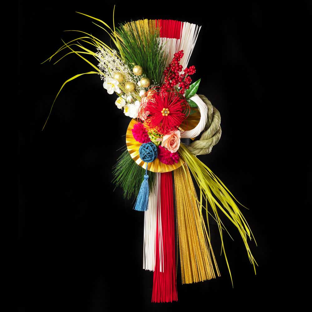 @A@|Y@ጎԁ@ti͂͂āj@V싛̐@10000TCY@a_Ȍ֏@GgXɂ@{̂Ȃ[X@Japanese New Year decoration made of straw