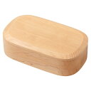 お手頃価格の木製くり抜き弁当箱　スクエア (MB)　Wooden lunch box 1