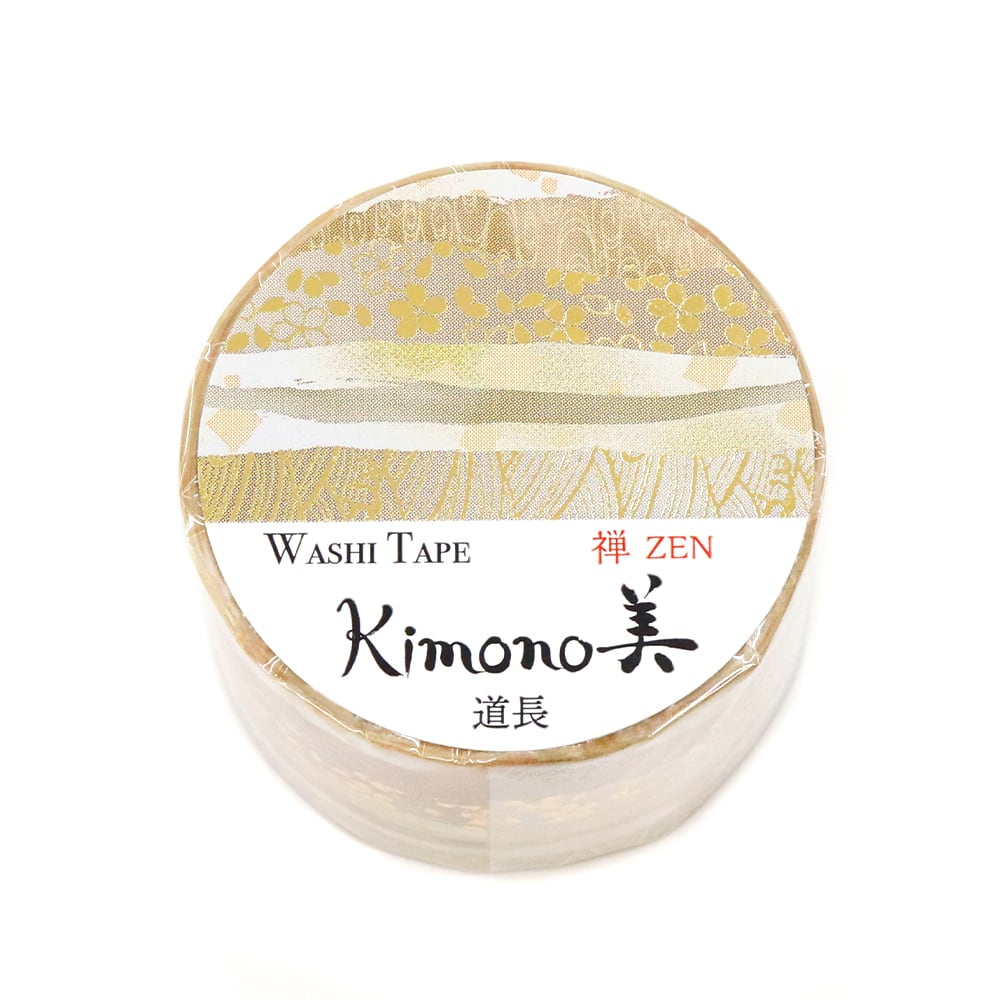 SAIEN カミイソ産商 マスキングテープ 道長 25mm 5m巻 禅ZEN 粋タイプ 金箔グラデ...