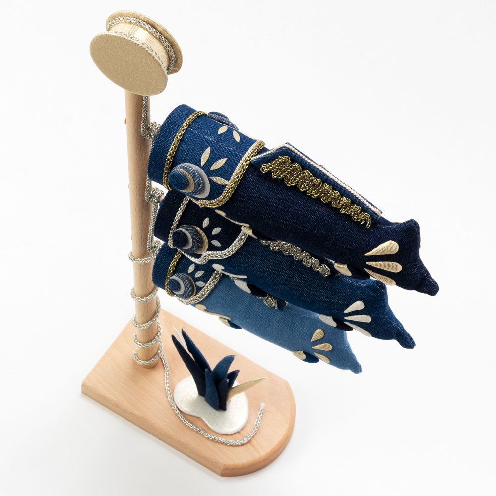 蒼の国　卓上こいのぼり (AO-003)　京都夢み屋　布製置き飾り　端午の節句・こどもの日　Boys festival decoration