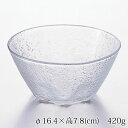 【2個で半額にゃ】流雅鉢　ガラスそうめん中鉢　素麺・ひやむぎに　Glass large bowl