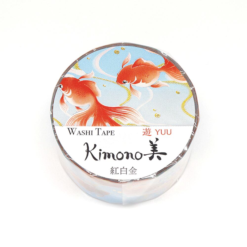 SAIEN カミイソ産商 マスキングテープ 紅白金 25mm 5m巻 遊YUU レトロモダン 金箔...