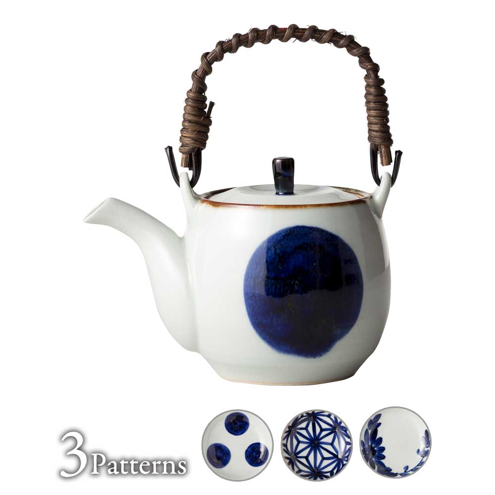 波佐見焼　いろは　土瓶　ステンレス茶漉し付き　日本製　半磁器食器　のびのびと描かれた絵付けが魅力的　くらわんか碗　和柄　和風　BARBAR マルヒロ　長崎県の工芸品