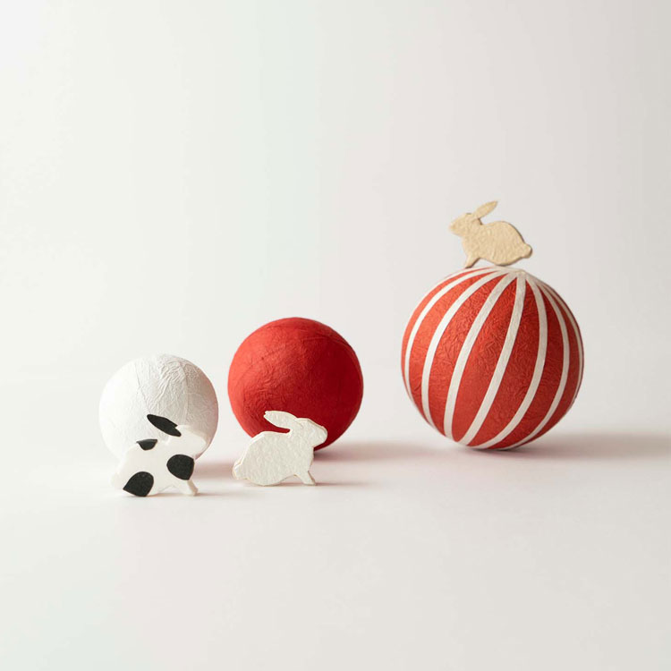 めでたやモダン　MARI　無地Sサイズ　和紙の室内装飾　正月飾り　New Year decoration