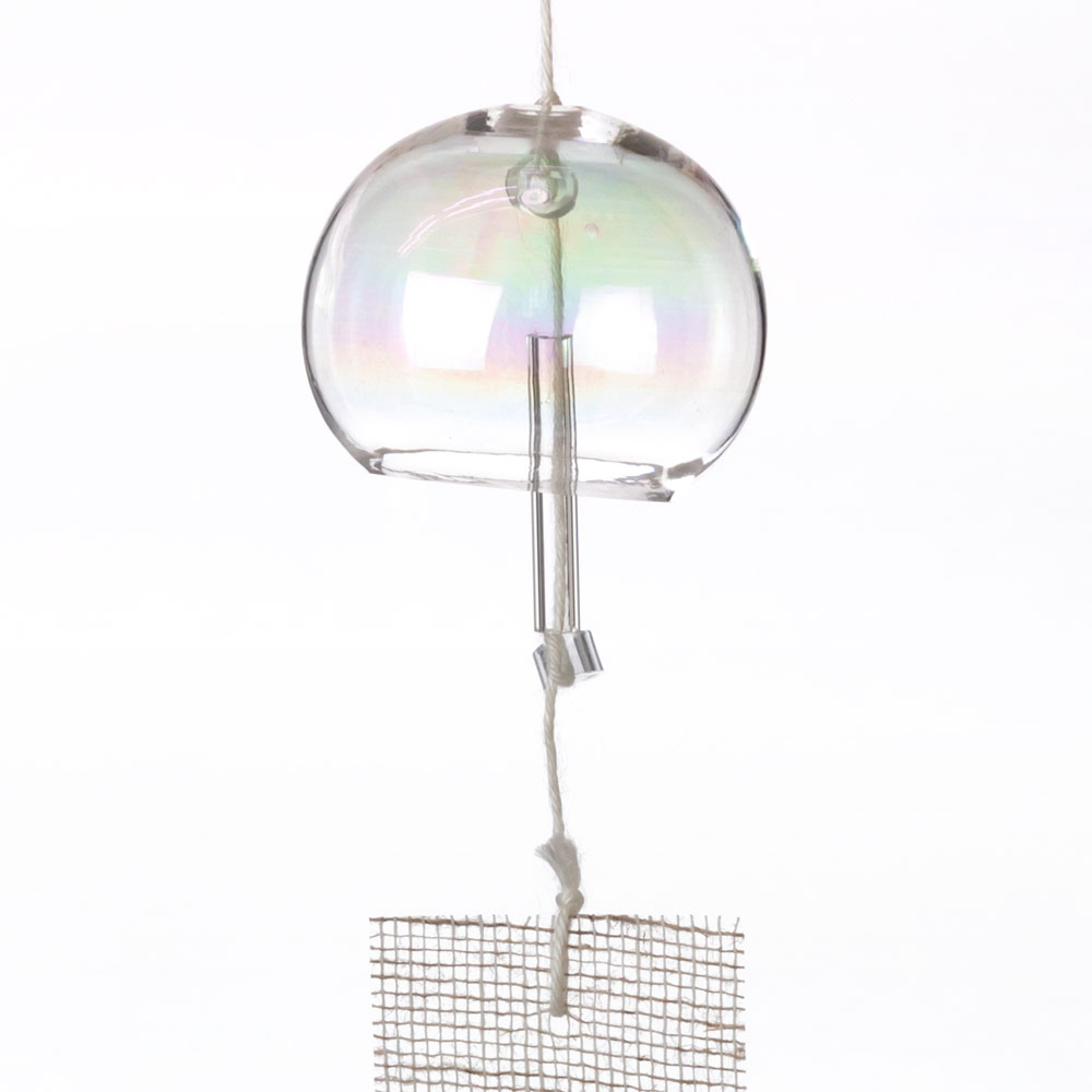 しゃぼん玉風鈴　小　ガラス風鈴　木之本　福島県の工芸品　Wind bell, Fukushima craft