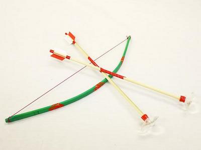 【在庫設定なし】弓道が子どもでも楽しめる！　竹工芸品　弓矢セット