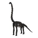 DINOSAUR恐竜骨格工作キット ブラキオサウルス ブラック ダンボールでつくる恐竜骨格 のりもはさみも使わずに組み立てられるペーパークラフト Cardboard craft kit, Dinosaur