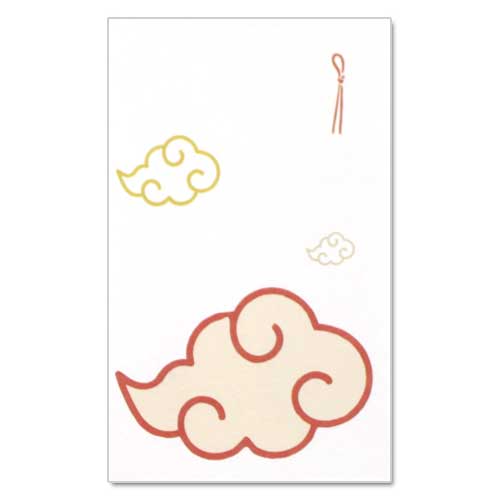 和詩倶楽部　オリジナルぽち袋　彩り雲龍　3枚入 (PB-092)　お年玉袋　心づけ