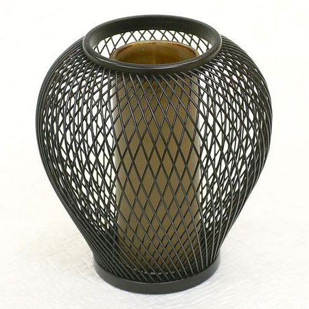 工芸士の技を身近に駿河竹千筋細工花器 涼香（塗り）