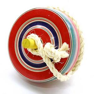 独楽・投げ独楽・木地玩具：ずっしり投げやすい競技用山形投独楽3.5寸