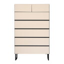 【500円OFFクーポン】ハイチェスト 完成品 タンス チェスト 幅80cm 6段 80幅 衣類収納 木製 整理ダンス 国産 北欧 白 おしゃれ 一点物 オリジ...