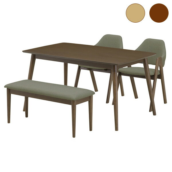 【5%OFFクーポン!!】ダイニングテーブルセット 食卓テーブル 食卓セット 4点セット 四人掛け 四人用 135cm幅 木製 シンプル モダン 韓国インテリア