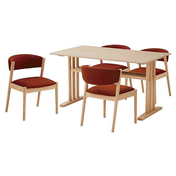 【5000円OFFクーポン配布中】ダイニングテーブルセット 食卓テーブル 食卓セット ダイニング5点 5点セット 4人用 四人用 木製 シンプル モダン ウレタン樹脂塗装 引越 新居 韓国インテリア