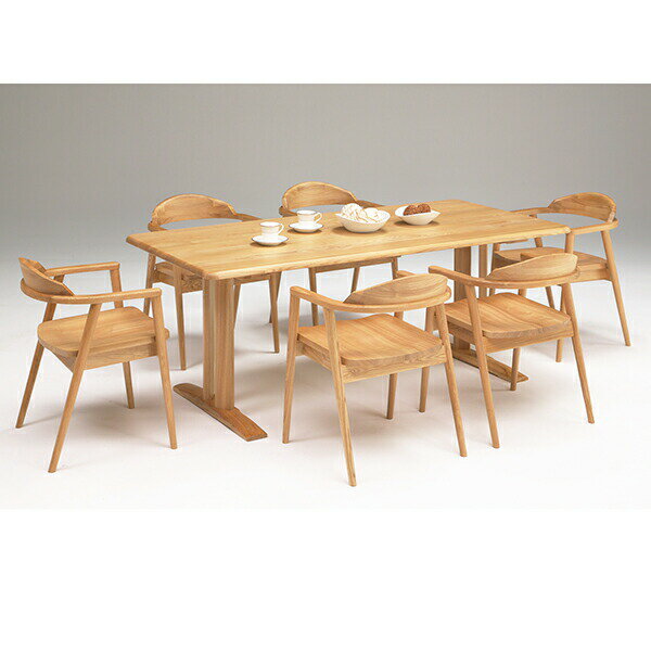 【P10倍】ダイニングセット 7点 テーブル ダイニング 食卓セット 食卓 テーブル&チェア テーブル&椅子 北欧 北欧風 木製 ナチュラル シンプル おしゃれ...