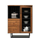 【10%OFFクーポン】キッチンカウンター カップボード カウンター 幅80cm 完成品 キッチン収納 収納家具 木製 シンプル おしゃれ モダン 韓国インテリ...
