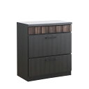 【6%OFFクーポン】キッチンカウンター キッチンボード レンジボード レンジ台 完成品 80cm 引出タイプ ブラウン おしゃれ 国産 カップボード 新築 新...
