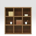 【6%OFFクーポン!】本棚 オープンラック 完成品 収納ラック 幅110cm 木製 リビング収納 ロータイプ ディスプレイ 棚 正方形 日本製 国産 モダン
