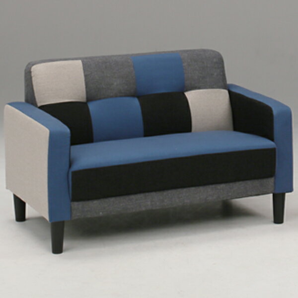 ■Product Details 見栄えの良い2人用ソファ。2色取り扱い有り。 サイズ 幅120X奥行70X高さ75(SH40)cm 材質 ファブリック 座：Sバネ・ウレタン 背：ウレタン・ウェービング 脚：プラスチック カラー ブルー　ピ...