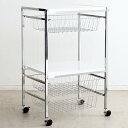 【10%OFFクーポン】ワゴン カップボード キッチンワゴン キャスター付き 木製 キッチン収納 収納家具 ストッパー付き 北欧 韓国インテリア