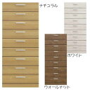【6%OFFクーポン配布中】タワーチェスト 引き出し 80cm ナチュラル ホワイト ウォールナット MDF 木製 壁面収納 日本製
