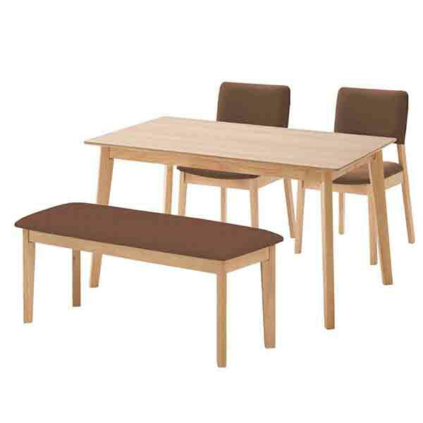 ダイニングテーブルセット 食卓テーブル 食卓セット ダイニング4点 4点セット 4人用 四人用 木製 シンプル モダン ウレタン樹脂塗装 新居 韓国インテリア