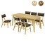 ダイニングテーブルセット 食卓テーブル 食卓セット 7点セット 六人掛け 六人用 165cm幅 木製 シンプル モダン