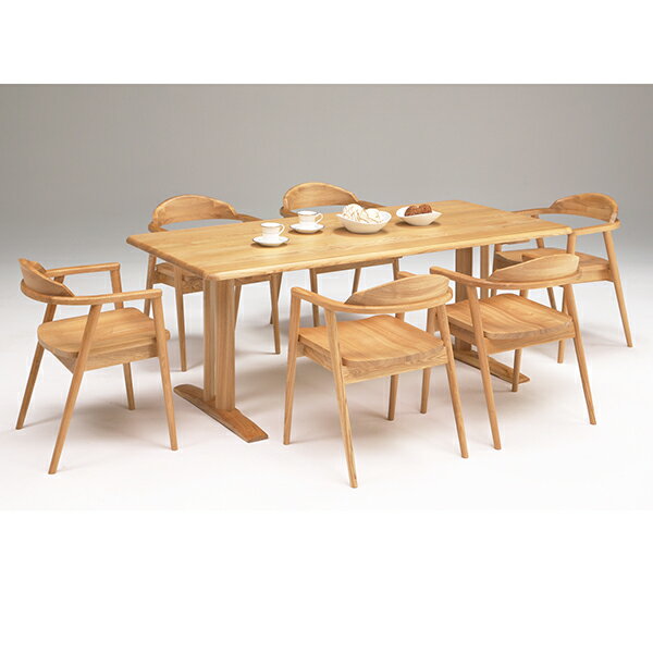 【P10倍】ダイニングセット 7点 テーブル ダイニング 食卓セット 食卓 テーブル&チェア テーブル&椅子 北欧 北欧風 木製 ナチュラル シンプル おしゃれ...